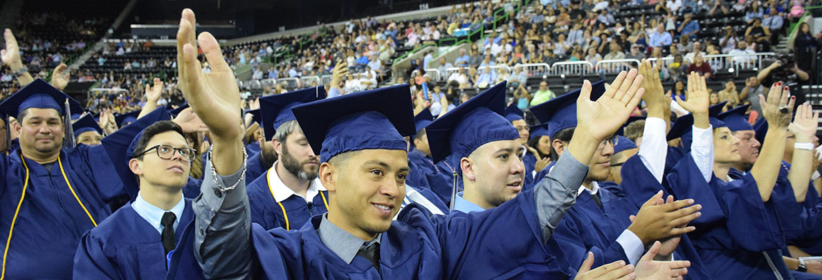 Graduates applauding