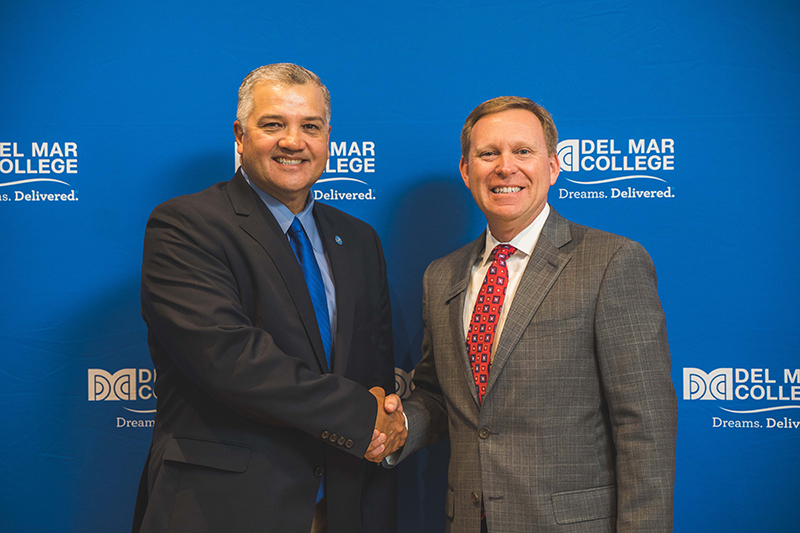 President of Stark College Tony Celelli, Ph.D. alongside President and CEO Mark Escamilla, Ph.D.