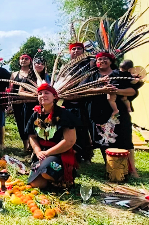 Mexica danza group Kalpulli Ollin Papalotl