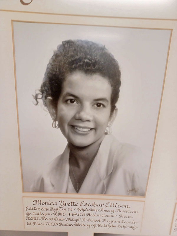 Monica Ellison Hall of Fame photo